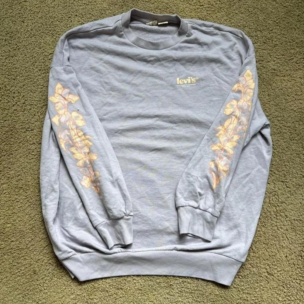 Vintage Lilac‎ Levis oversized pullover sweatshirt